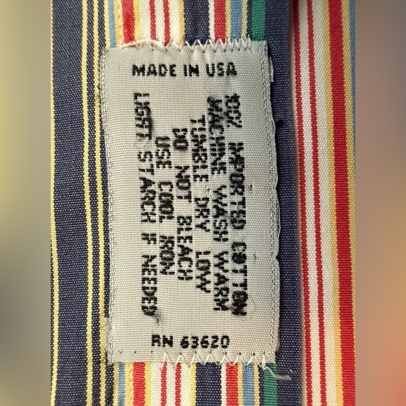 Vintage Gitman Bros USA Made Collared Button Down Shirt 100% Cotton Sz Large - Picture 4 of 13